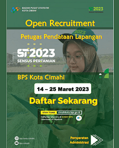 Rekrutmen Petugas Pendataan Lapangan ST2023