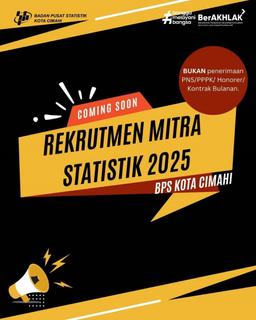 Recruitment of Statistic Partner 2025 BPS Statistics Cimahi Municipality