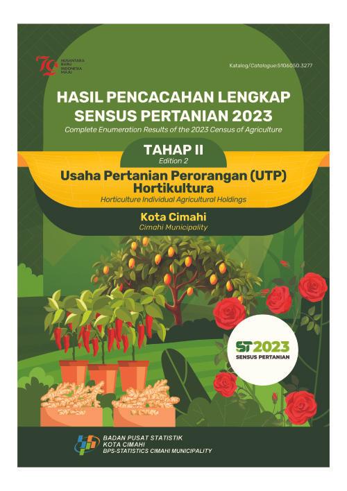 Hasil Pencacahan Lengkap Sensus Pertanian 2023 - Tahap II: Usaha Pertanian Perorangan (UTP) Hortikultura Kota Cimahi