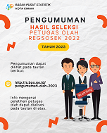 Pengumuman Petugas Olah Regsosek - Tahun 2023